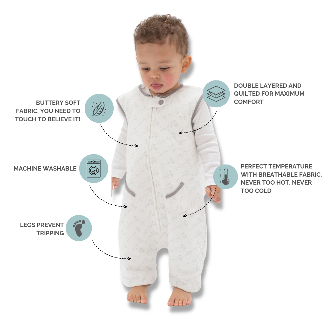 Tealbee Dreamsuit for All Ages - Available in sizes 12M to 4T, providing a snug and comfortable fit for growing babies and toddlers.