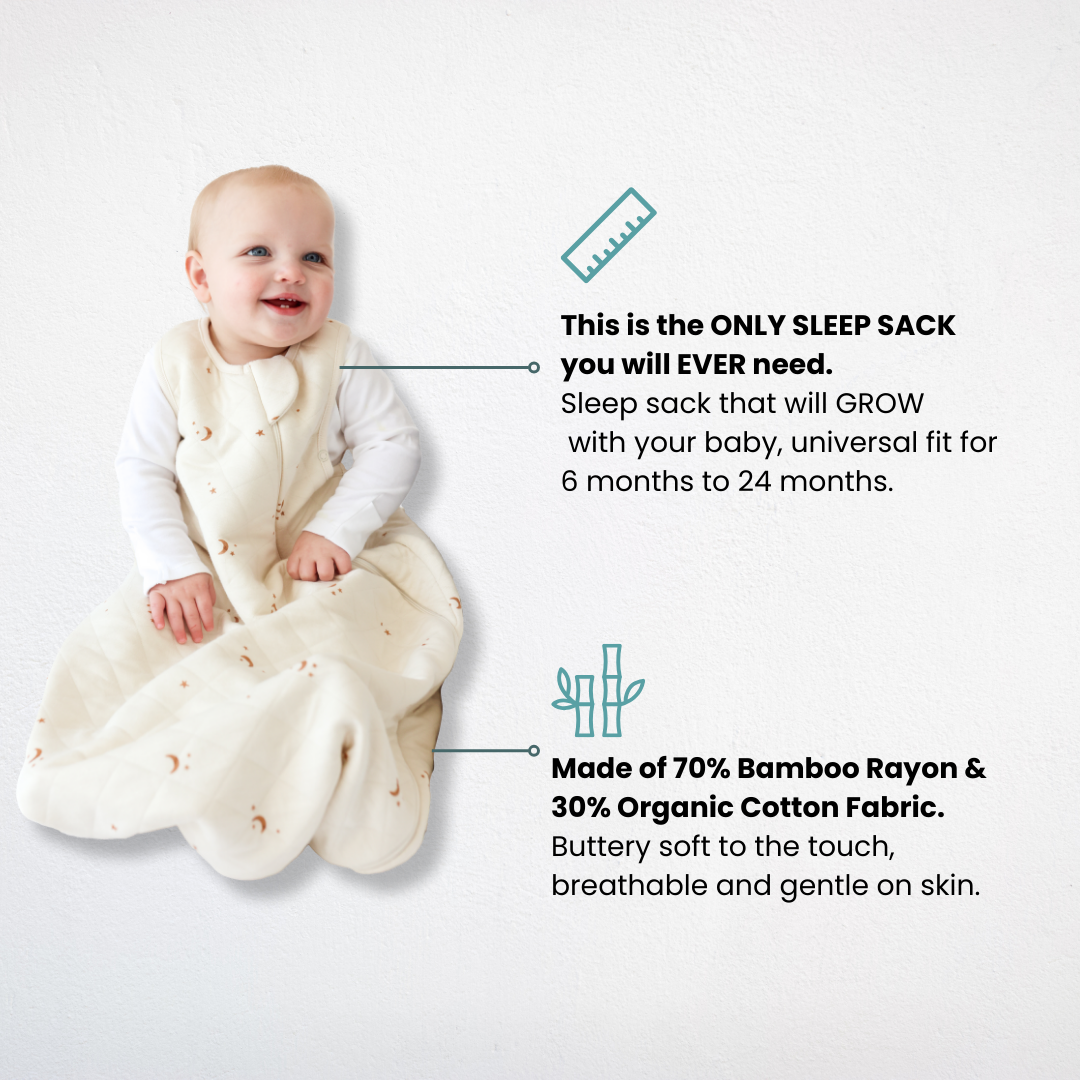 Dreambag - The only sleep sack you will ever need!Made of 70% Bamboo Rayon & 30% Organic Cotton Fabric. Buttery soft to the touch, breathable and gentle on skin.