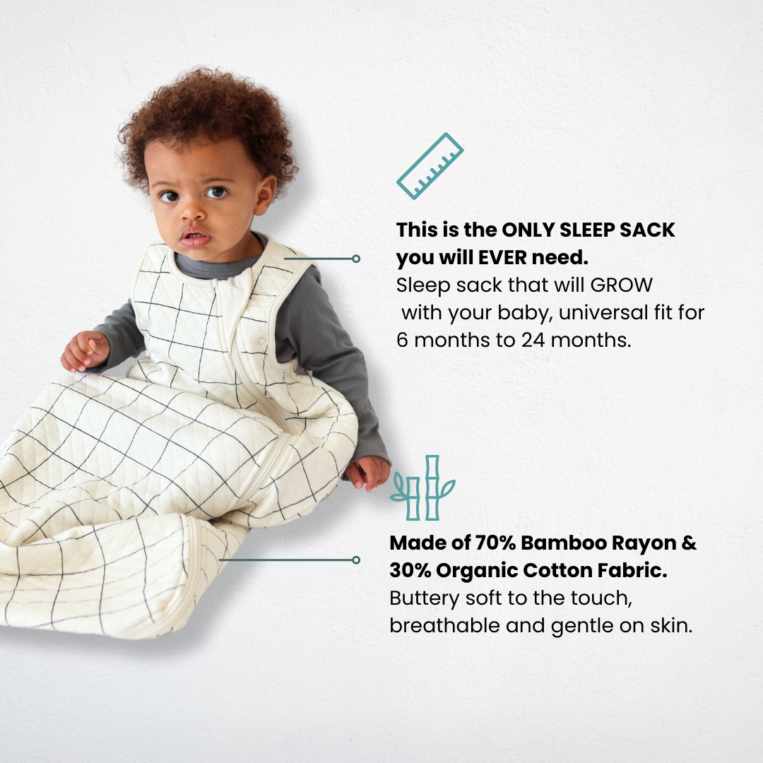 Dreambag - The only sleep sack you will ever need!Made of 70% Bamboo Rayon & 30% Organic Cotton Fabric. Buttery soft to the touch, breathable and gentle on skin.