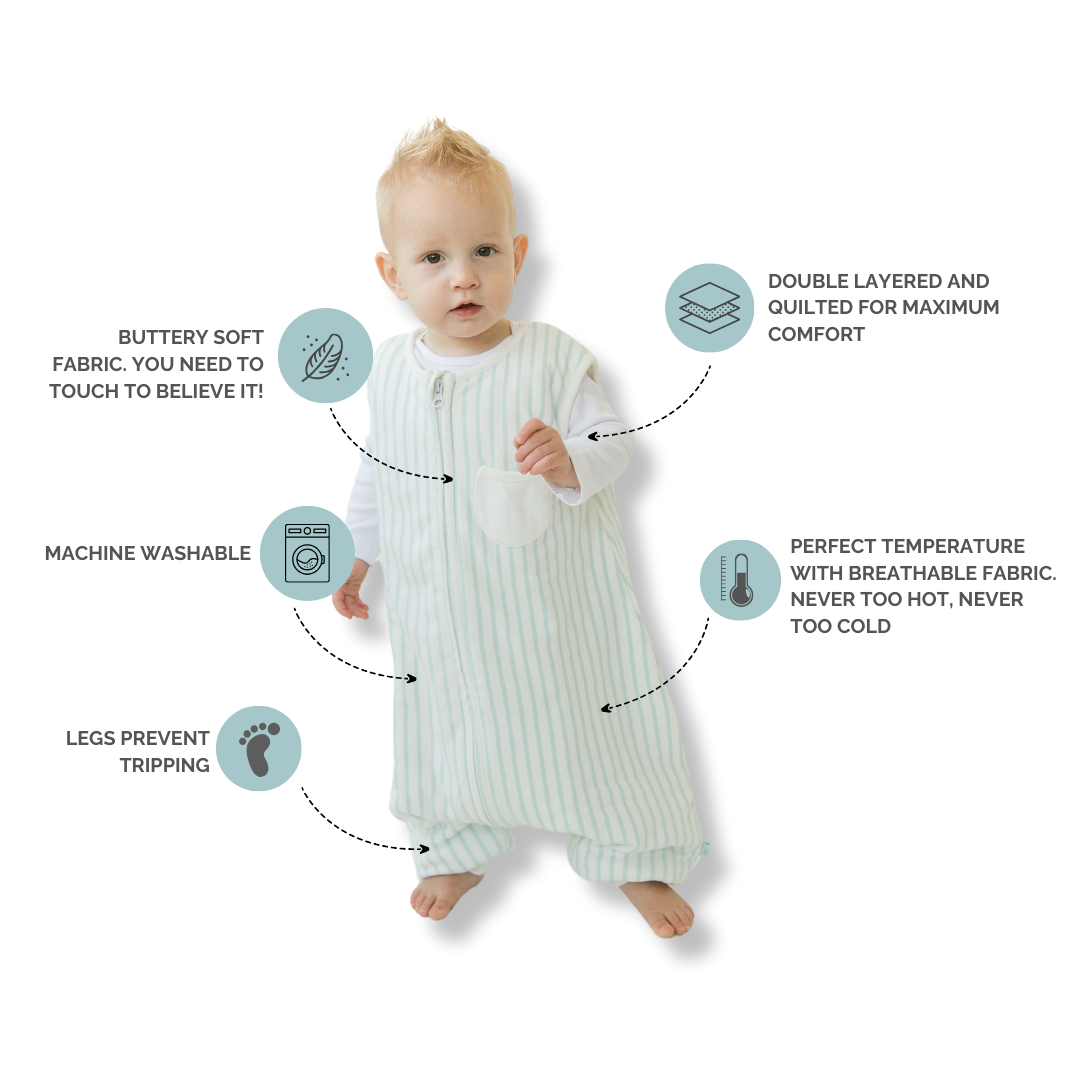 Tealbee Dreamsuit for All Ages - Available in sizes 12M to 4T, providing a snug and comfortable fit for growing babies and toddlers.