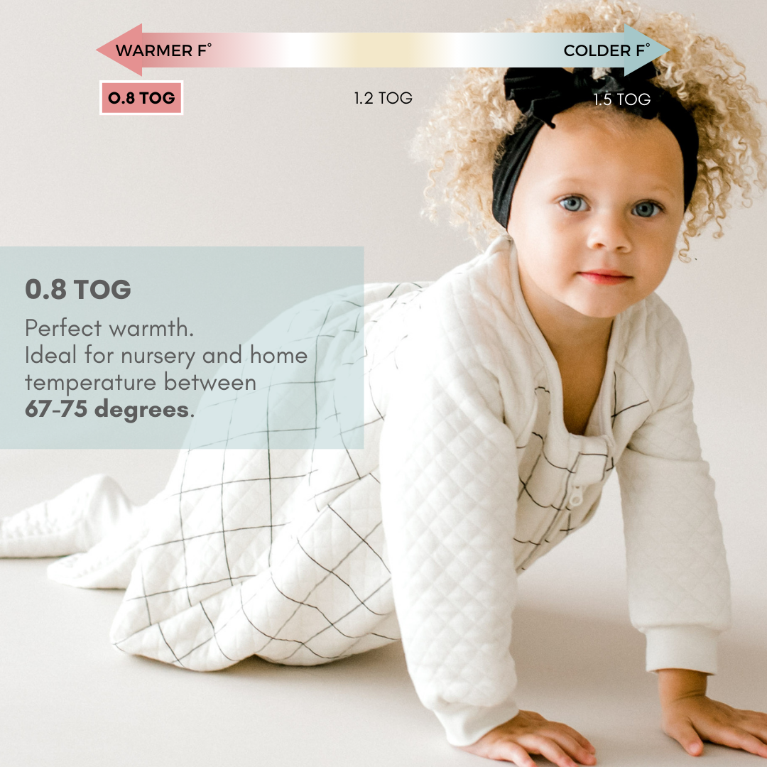 Tealbee Dreamsie 0.8 TOG for Light Warmth - A lightweight and breathable Tealbee Dreamsie 0.8 TOG, perfect for warmer nights, keeping your baby cool and comfortable while ensuring a restful sleep.