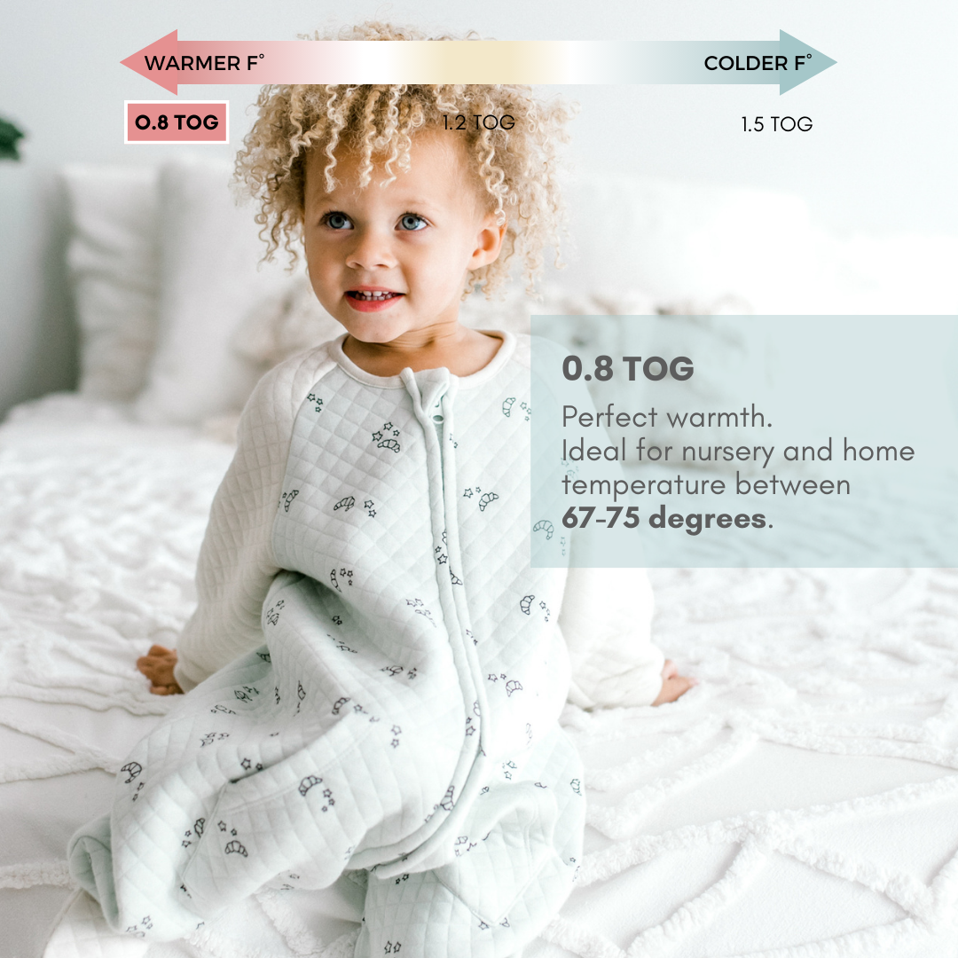 Tealbee Dreamsie 0.8 TOG for Light Warmth - A lightweight and breathable Tealbee Dreamsie 0.8 TOG, perfect for warmer nights, keeping your baby cool and comfortable while ensuring a restful sleep.