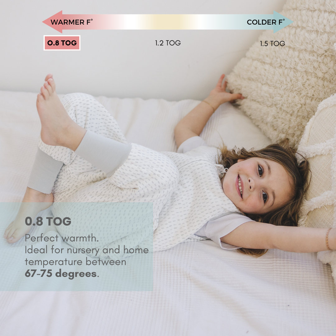Tealbee Dreamsuit 0.8 TOG for Light Warmth - A lightweight and breathable Dreamsuit, ideal for warmer nights.