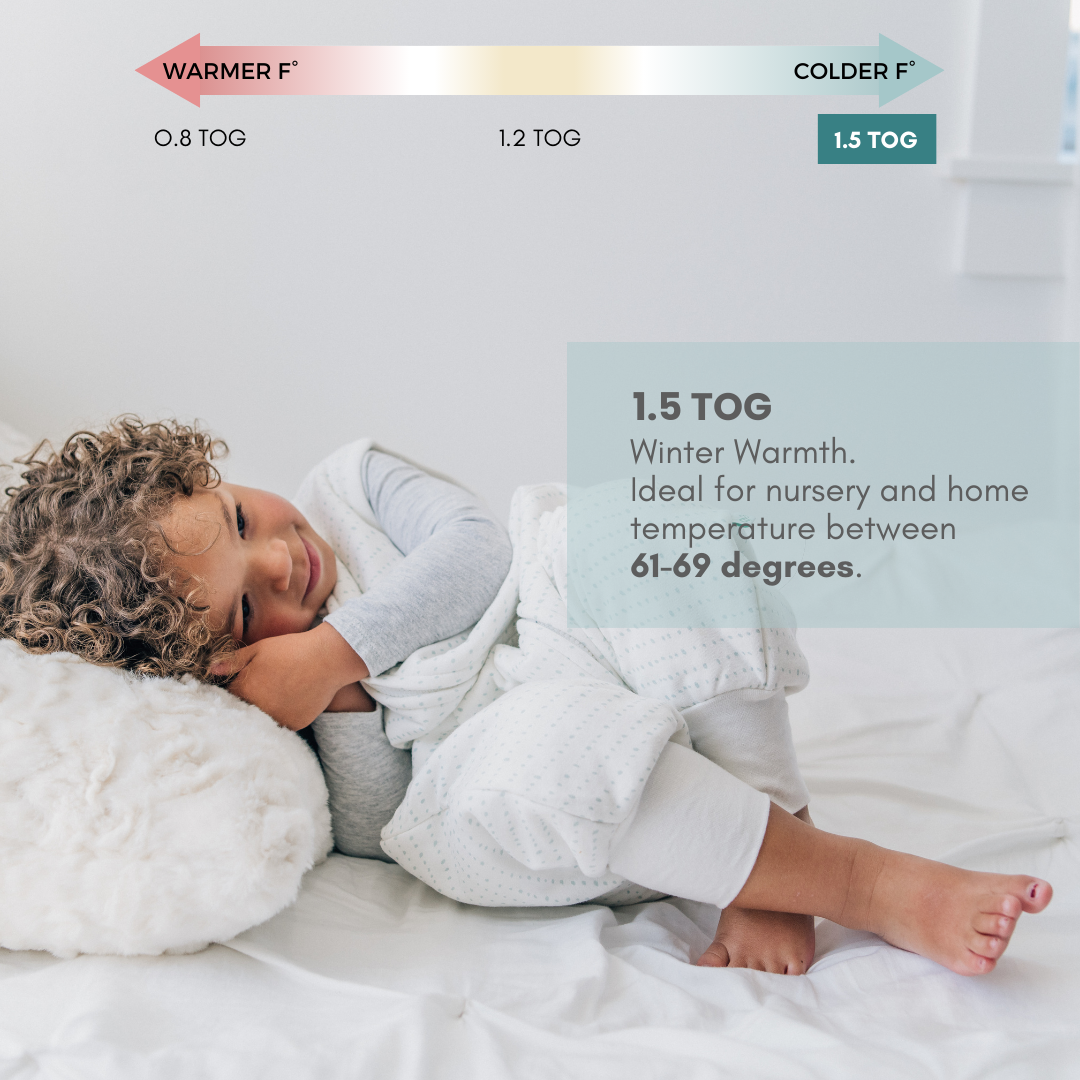 Tealbee Dreamsuit 1.5 TOG for Extra Warmth - Designed to provide extra warmth and comfort, ensuring your baby stays snug and content throughout the night.