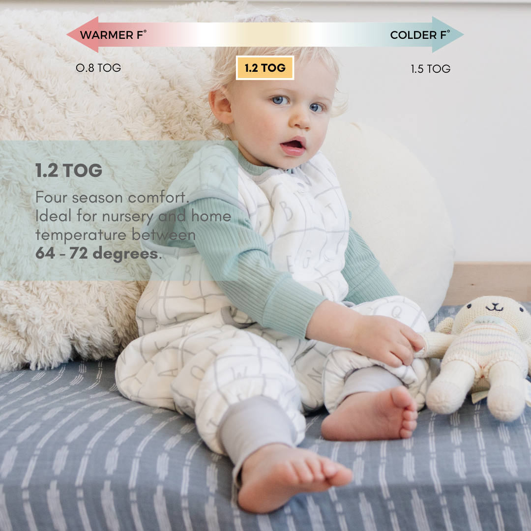 Tealbee Dreamsuit 1.2 TOG for All Seasons - Cozy and breathable, perfect for keeping your baby comfortable in all seasons.