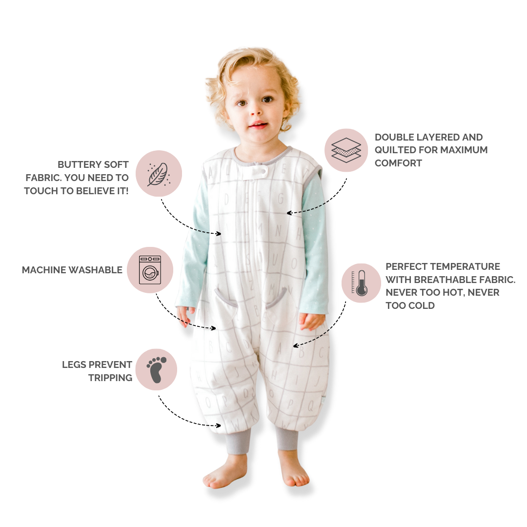 Tealbee Dreamsuit for All Ages - Available in sizes 12M to 4T, providing a snug and comfortable fit for growing babies and toddlers.