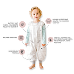 Tealbee Dreamsuit for All Ages - Available in sizes 12M to 4T, providing a snug and comfortable fit for growing babies and toddlers.