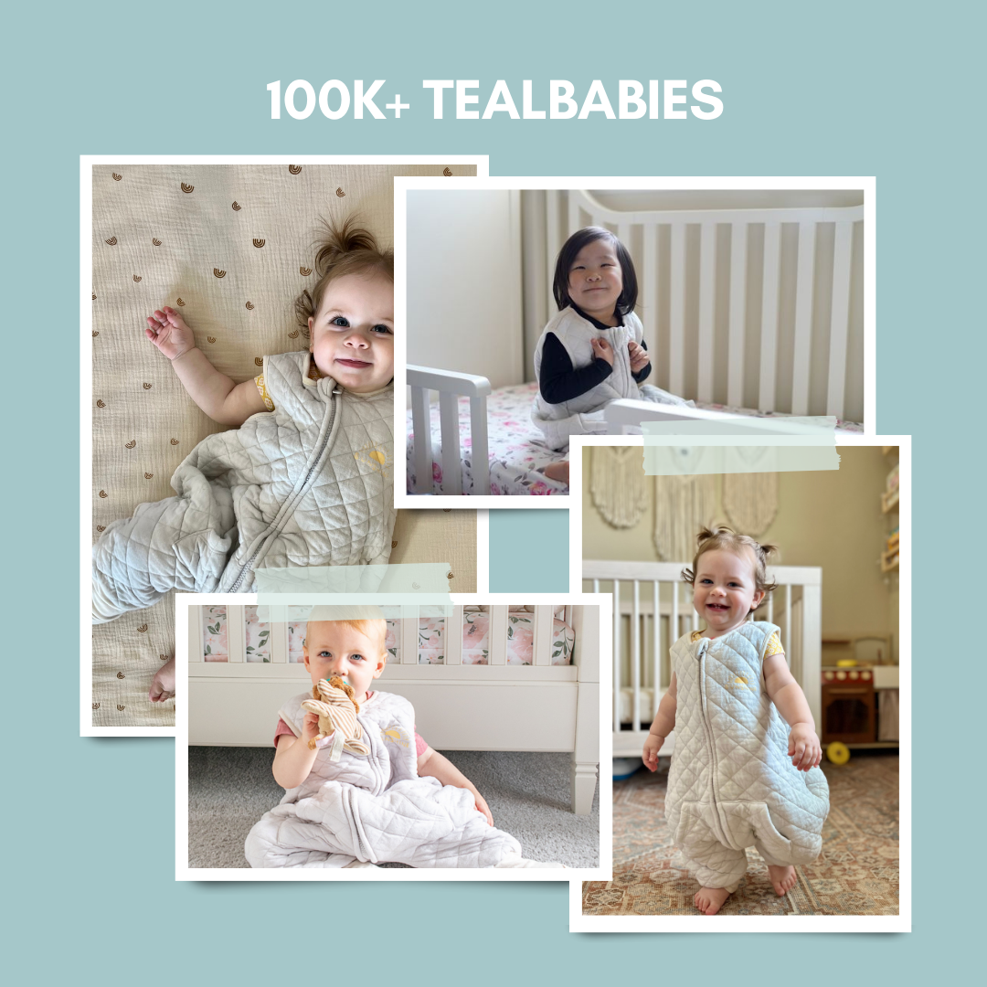 Tealbee Dreamsuit for Walkers - Sleep sack with feet, perfect for active toddlers, available in sizes 12M to 4T.