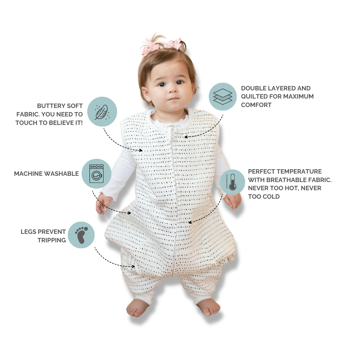 Tealbee Dreamsuit for All Ages - Available in sizes 12M to 4T, providing a snug and comfortable fit for growing babies and toddlers.