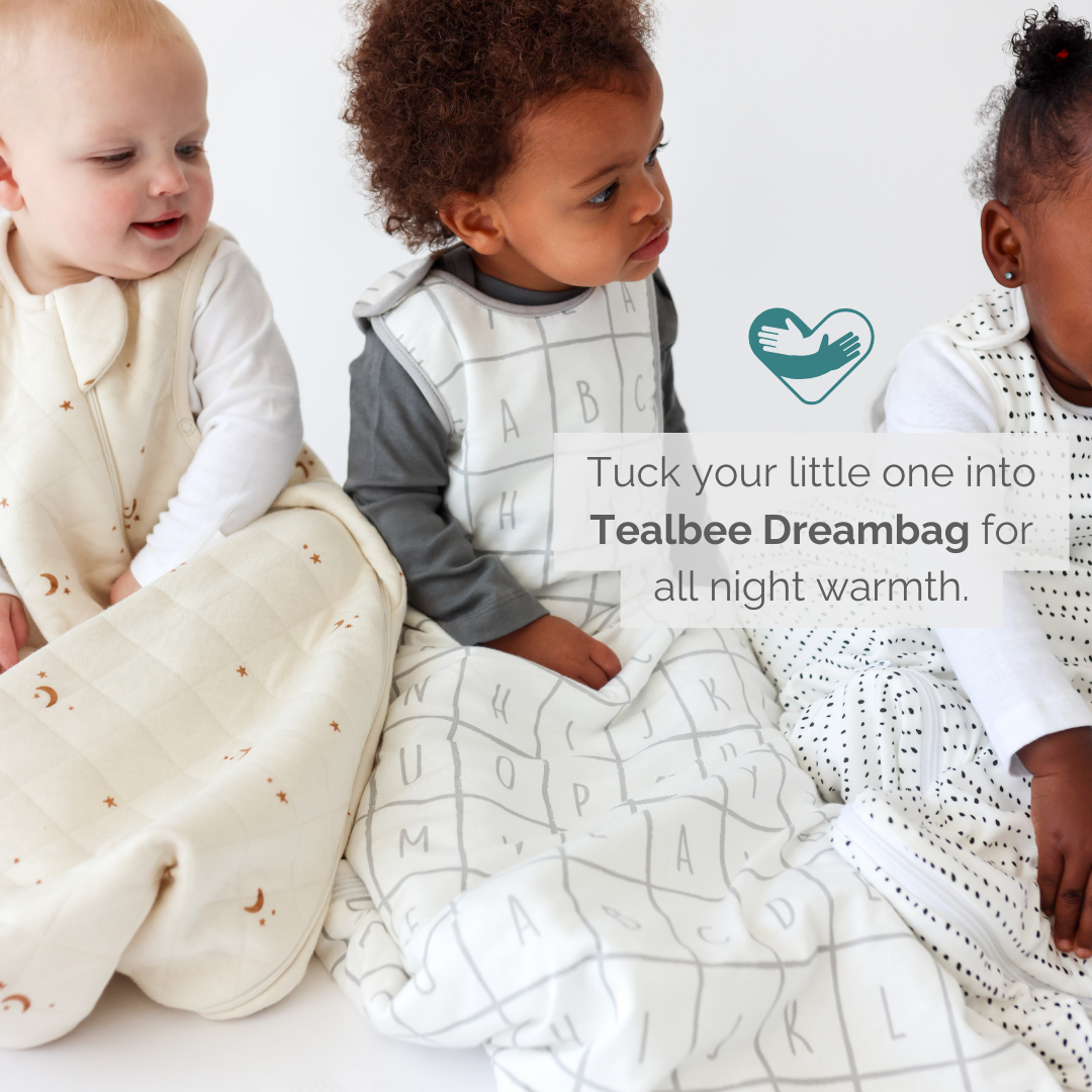 A snug and warm Dreambag designed for toddlers, featuring soft fabric and a secure fit for safe and comfortable sleep.