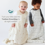 A snug and warm Dreambag designed for toddlers, featuring soft fabric and a secure fit for safe and comfortable sleep.