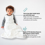 Dreambag - The only sleep sack you will ever need!Made of 70% Bamboo Rayon & 30% Organic Cotton Fabric. Buttery soft to the touch, breathable and gentle on skin.