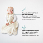Dreambag - The only sleep sack you will ever need!Made of 70% Bamboo Rayon & 30% Organic Cotton Fabric. Buttery soft to the touch, breathable and gentle on skin.
