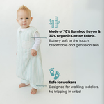 Tealbee Dreamsuit for Cozy Comfort - Crafted with a blend of 70% Bamboo Rayon and 30% Organic Cotton for a soft and cozy sleep experience.