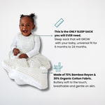 Dreambag - The only sleep sack you will ever need!Made of 70% Bamboo Rayon & 30% Organic Cotton Fabric. Buttery soft to the touch, breathable and gentle on skin.