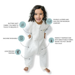 Tealbee Dreamsuit for All Ages - Available in sizes 12M to 4T, providing a snug and comfortable fit for growing babies and toddlers.